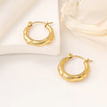 Luna Sculpted Gold  Earing