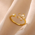 Golden Flower Ring