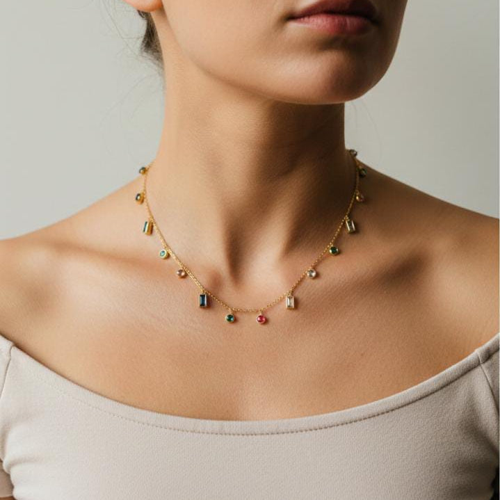 MULTI_GEMSTONE NECKLACE