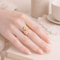 FLORAL CUFF RING