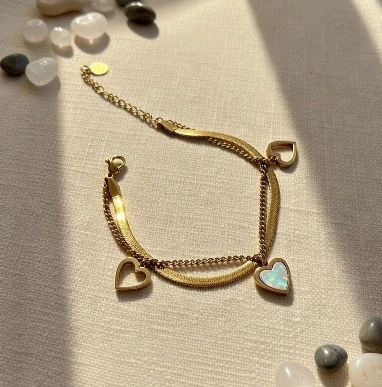 Heart Double-Layer Bracelet