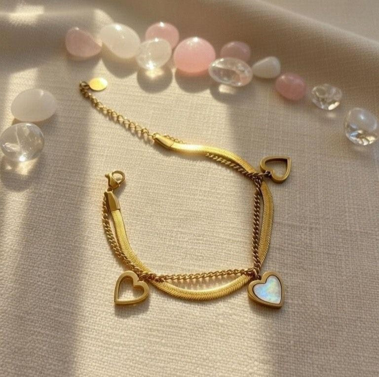 Heart Double-Layer Bracelet