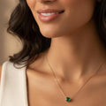 EMERALD SOLITAIRE NECKLACE