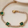 Emerald Link Bracelet