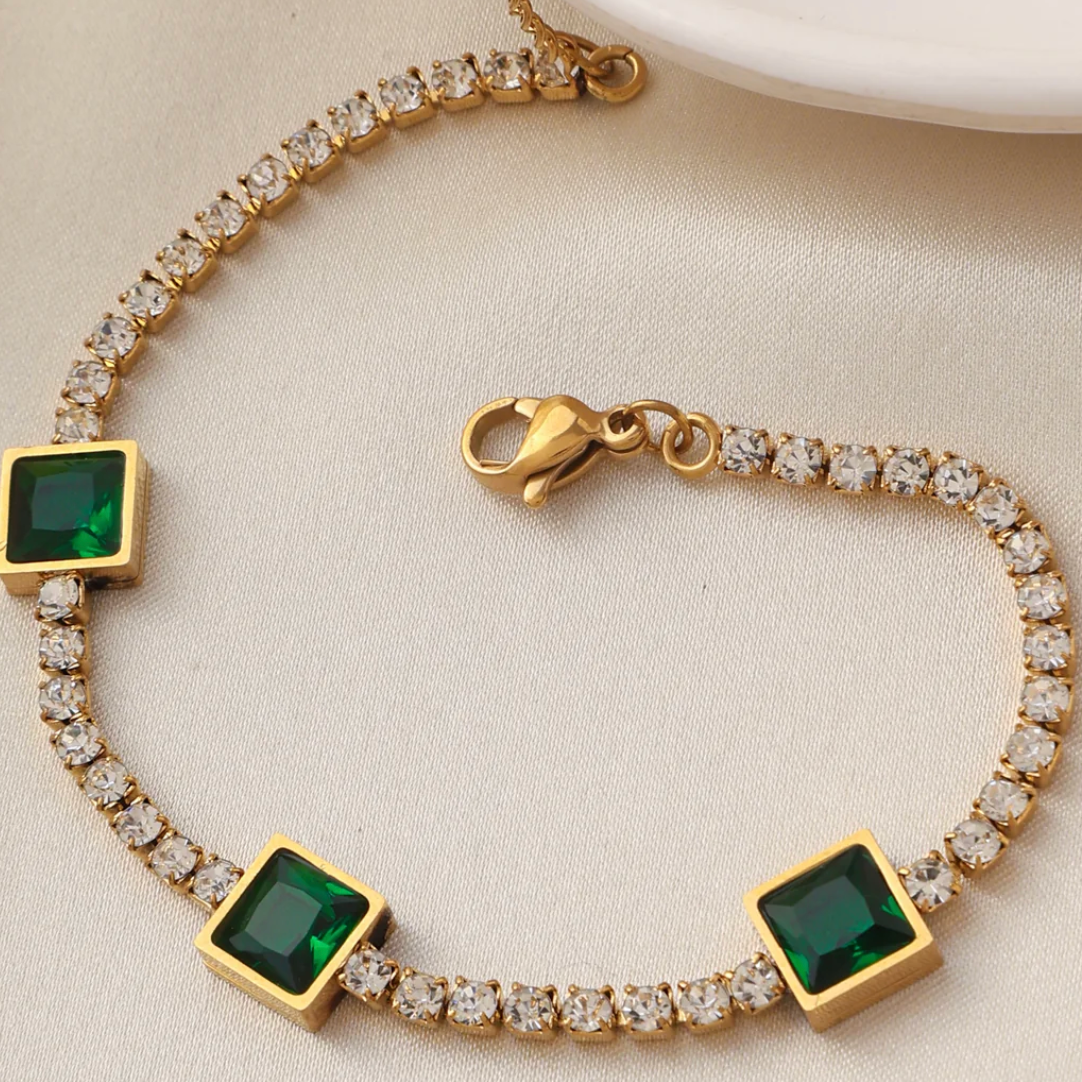 Emerald Link Bracelet
