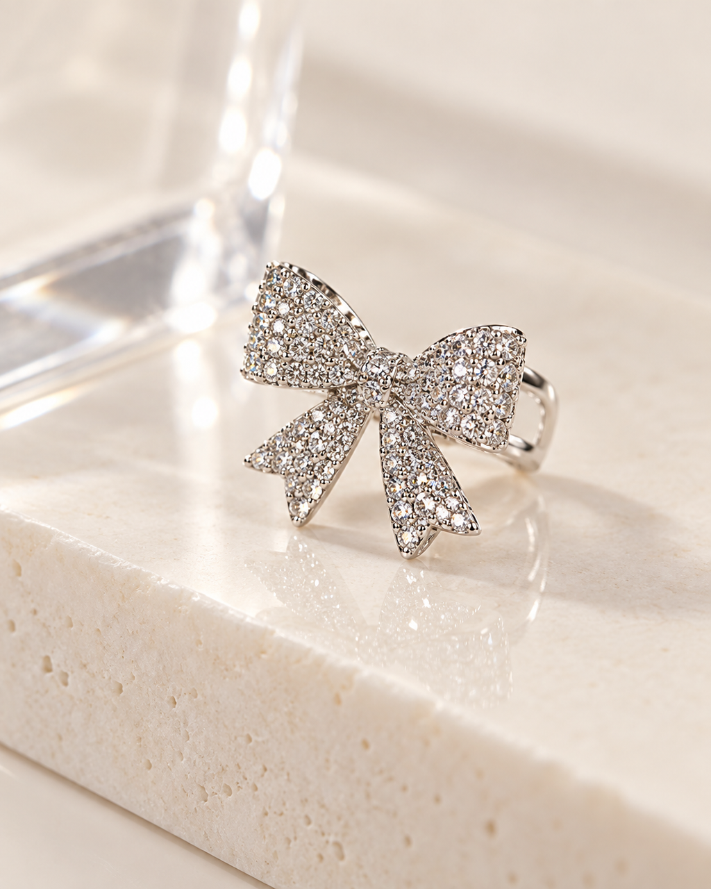 Bow Ear Cuffs — Silver